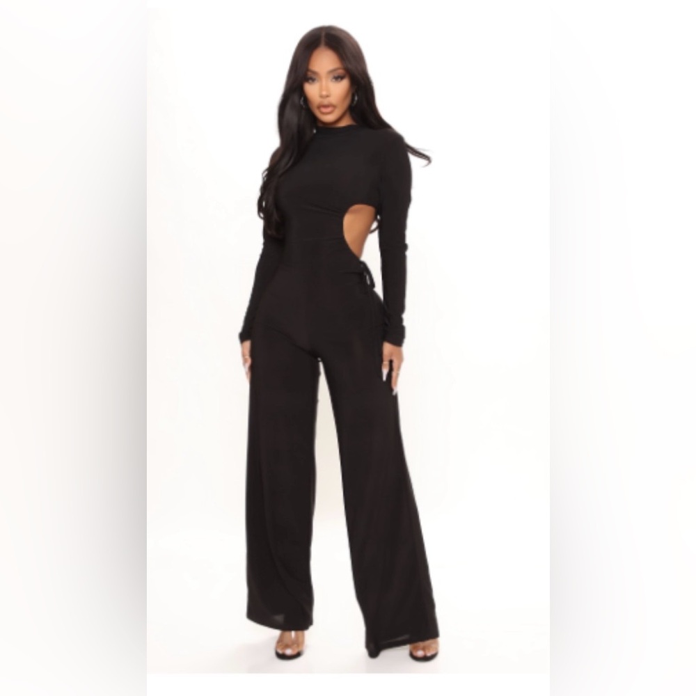 Fashion Nova Elegant Black Jumpsuit